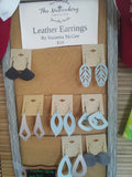 Leather earrings