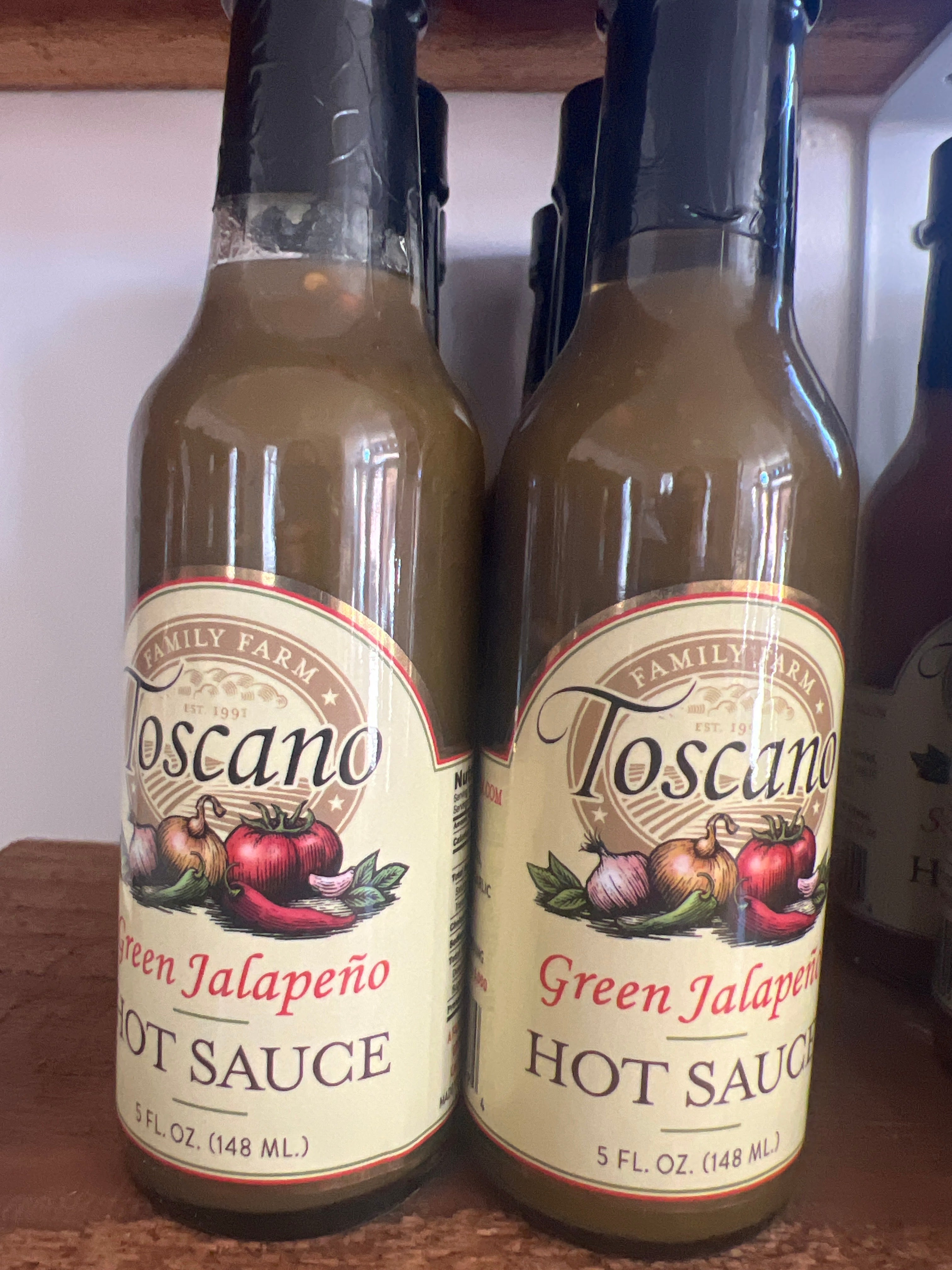 Toscano hot sauce Green Jalapeño